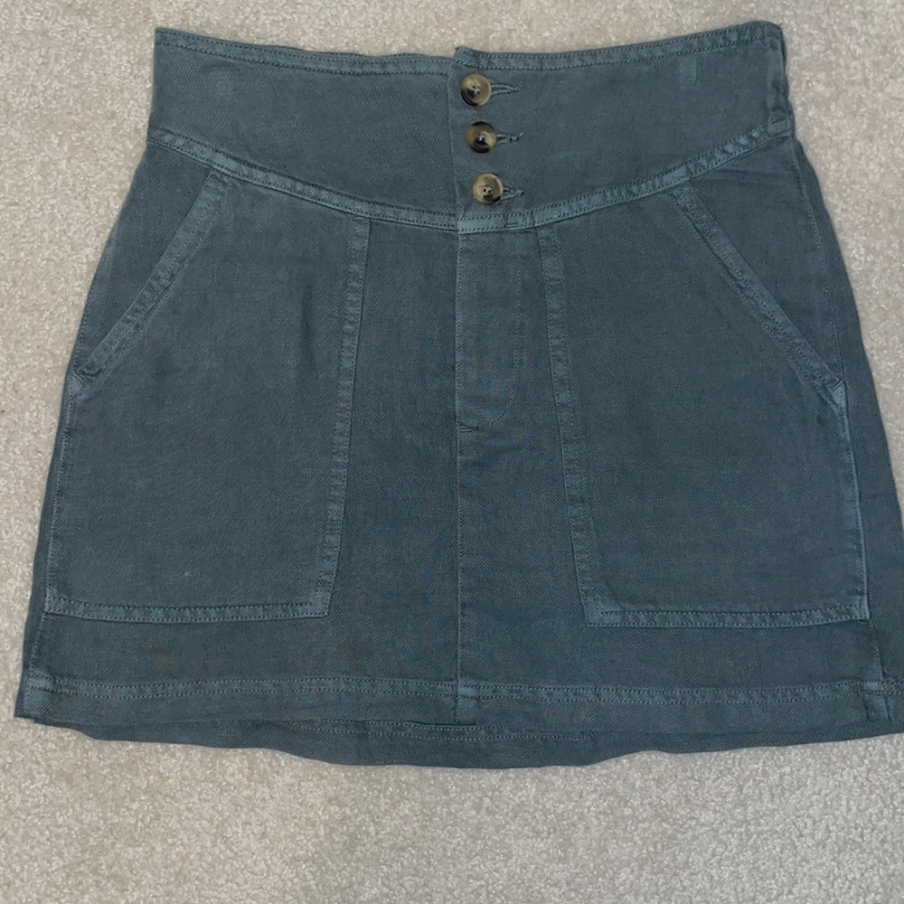 Aerie Green Mini Skirt
